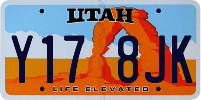 UT license plate Y178JK