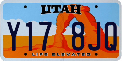 UT license plate Y178JQ