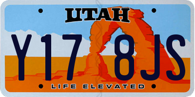 UT license plate Y178JS