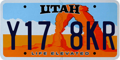 UT license plate Y178KR