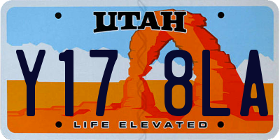UT license plate Y178LA