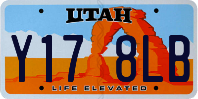 UT license plate Y178LB
