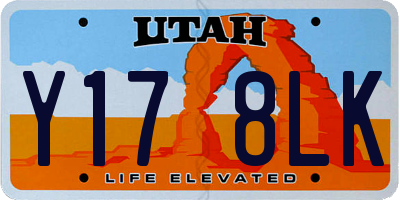 UT license plate Y178LK