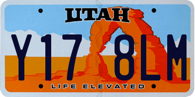UT license plate Y178LM