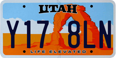 UT license plate Y178LN
