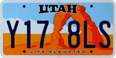 UT license plate Y178LS