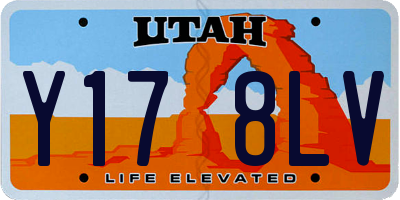 UT license plate Y178LV
