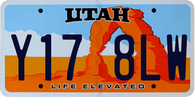 UT license plate Y178LW