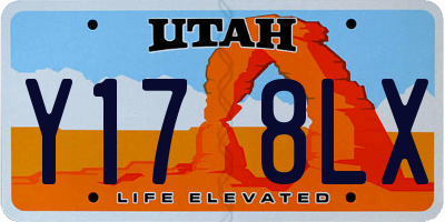 UT license plate Y178LX