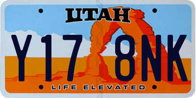UT license plate Y178NK