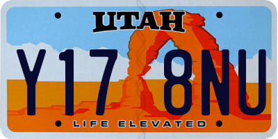 UT license plate Y178NU