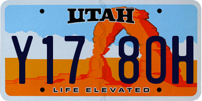 UT license plate Y178OH