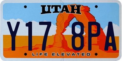 UT license plate Y178PA