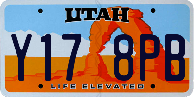 UT license plate Y178PB