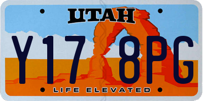 UT license plate Y178PG