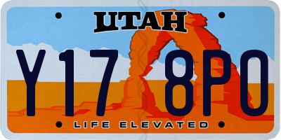 UT license plate Y178PO