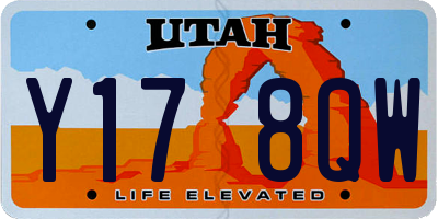 UT license plate Y178QW