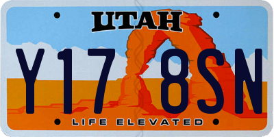 UT license plate Y178SN