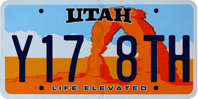 UT license plate Y178TH