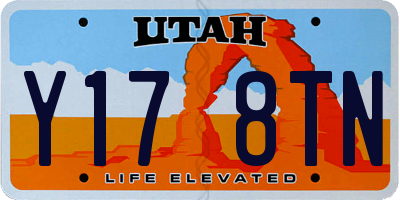 UT license plate Y178TN