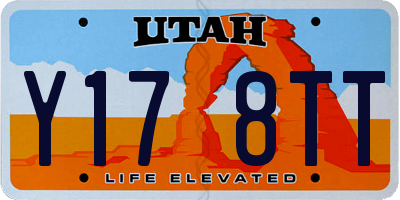 UT license plate Y178TT