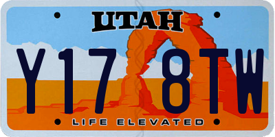 UT license plate Y178TW