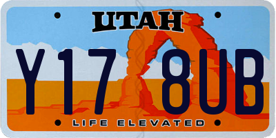 UT license plate Y178UB