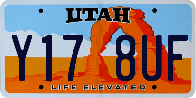 UT license plate Y178UF