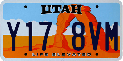 UT license plate Y178VM