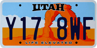 UT license plate Y178WF