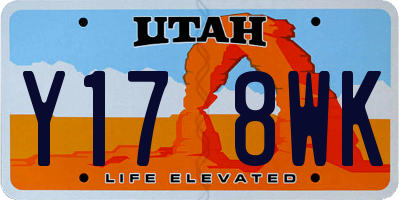 UT license plate Y178WK