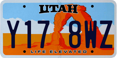 UT license plate Y178WZ