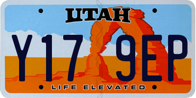 UT license plate Y179EP