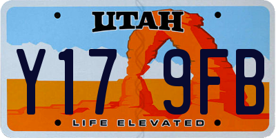 UT license plate Y179FB