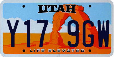 UT license plate Y179GW