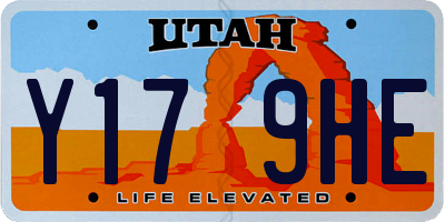 UT license plate Y179HE