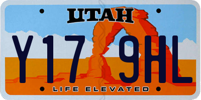 UT license plate Y179HL