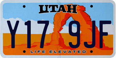 UT license plate Y179JF
