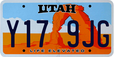 UT license plate Y179JG