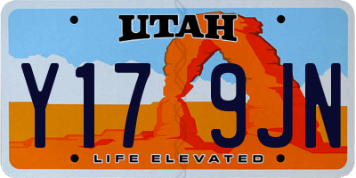 UT license plate Y179JN