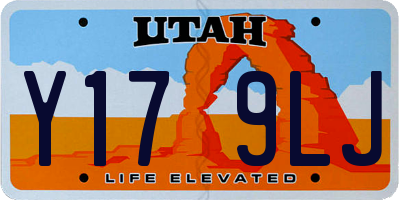 UT license plate Y179LJ