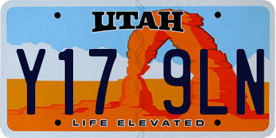 UT license plate Y179LN