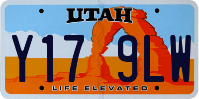 UT license plate Y179LW
