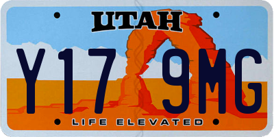 UT license plate Y179MG