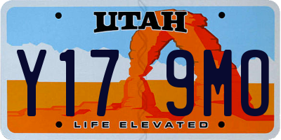UT license plate Y179MO