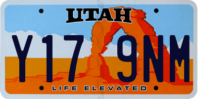 UT license plate Y179NM