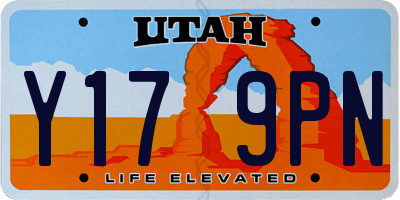 UT license plate Y179PN