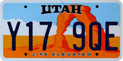 UT license plate Y179QE