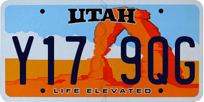 UT license plate Y179QG