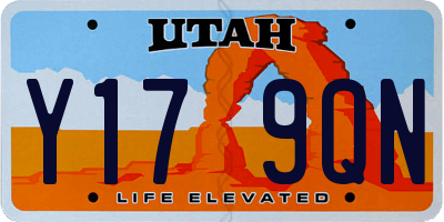 UT license plate Y179QN